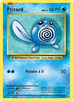 Carte Pokémon Ptitard 23 — Évolutions