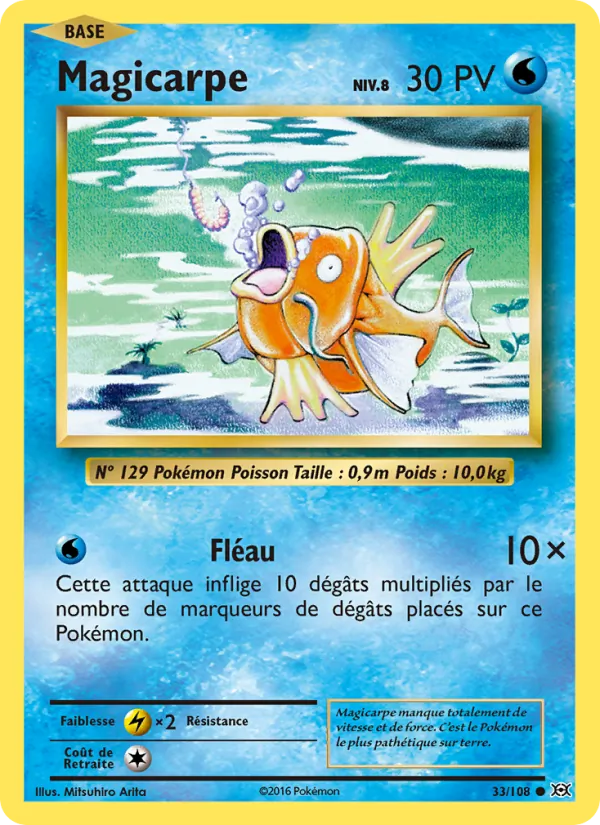 Carte Pokémon Magicarpe 33/108 de l'extension Évolutions