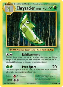 Carte Pokémon Chrysacier 4 — Évolutions