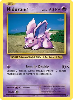 Carte Pokémon Nidoran♂ 43