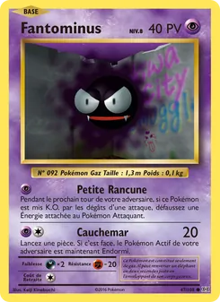 Carte Pokémon Fantominus 47 — Évolutions