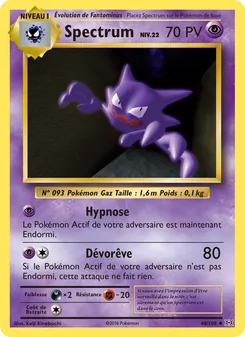 Carte Pokémon Spectrum 48 — Évolutions