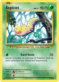 Carte Pokémon Aspicot 5 — Évolutions