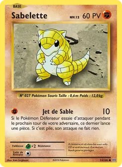 Carte Pokémon Sabelette 54 — Évolutions