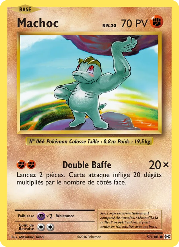 Carte Pokémon Machoc 57/108 de l'extension Évolutions
