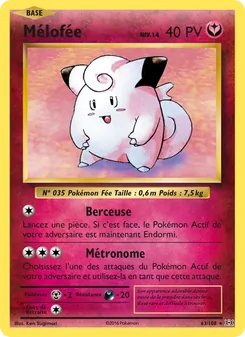 Carte Pokémon Mélofée 63 — Évolutions