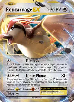 Carte Pokémon Roucarnage EX 64 — Évolutions