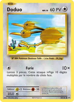 Carte Pokémon Doduo 69 — Évolutions