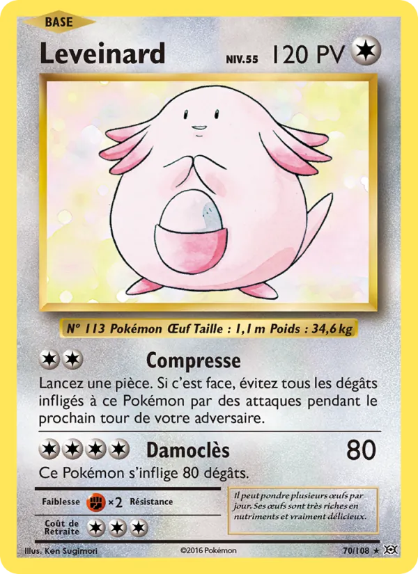 Carte Pokémon Leveinard 70/108 de l'extension Évolutions
