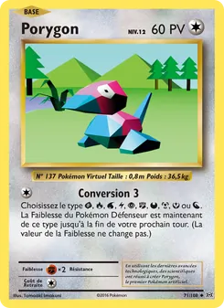 Carte Pokémon Porygon 71