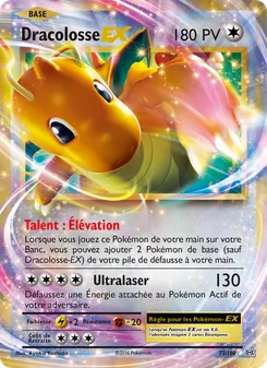Carte Pokémon Dracolosse EX 72