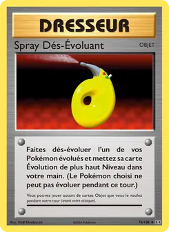 Carte Pokémon Spray Dés-Évoluant 76 — Évolutions