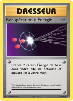 Carte Pokémon Récupération d'Énergie 77 — Évolutions