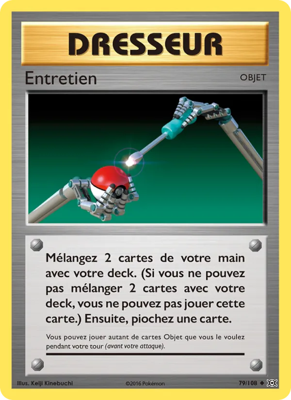 Carte Pokémon Entretien 79/108 de l'extension Évolutions