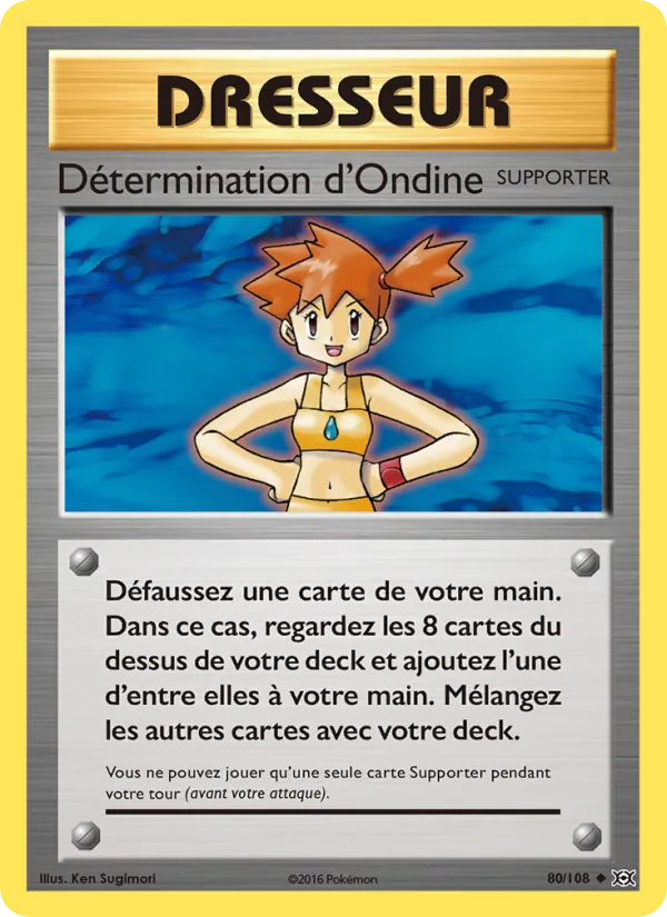 Carte Pokémon Détermination d'Ondine 80/108 de l'extension Évolutions