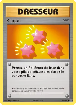 Carte Pokémon Rappel 85 — Évolutions