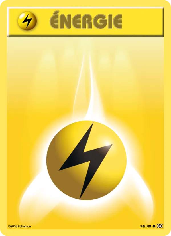 Carte Pokémon Énergie Electrik 94/108 de l'extension Évolutions
