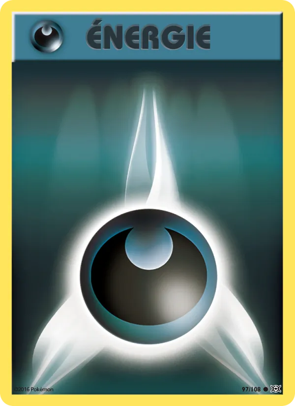Carte Pokémon Énergie Obscurité 97/108 de l'extension Évolutions