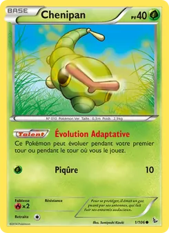 Carte Pokémon Chenipan 1
