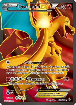 Carte Pokémon Dracaufeu EX 100
