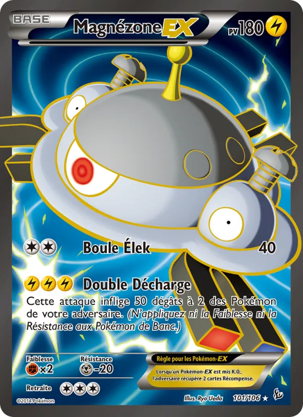 Carte Pokémon Magnézone EX 101/106 de l'extension Étincelles