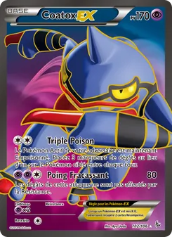 Carte Pokémon Coatox EX 102