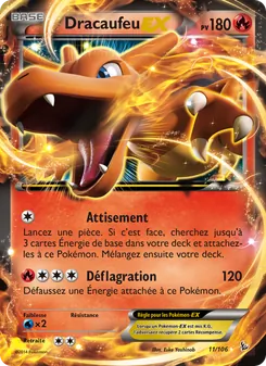 Carte Pokémon Dracaufeu EX 11 — Étincelles