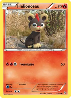 Carte Pokémon Hélionceau 18 — Étincelles