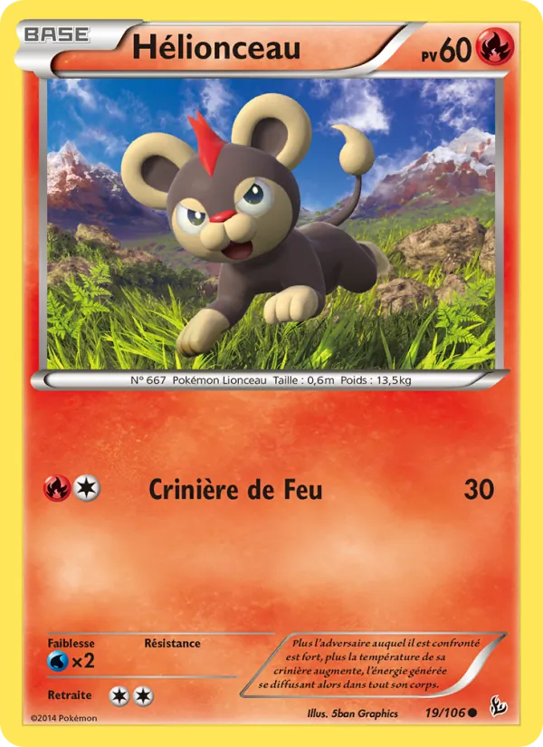 Carte Pokémon Hélionceau 19/106 de l'extension Étincelles