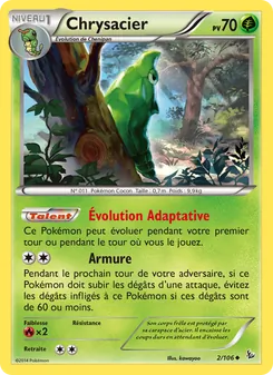 Carte Pokémon Chrysacier 2