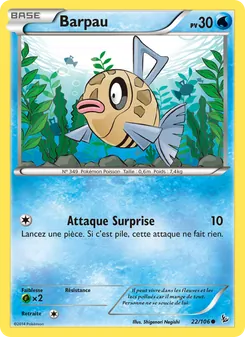 Carte Pokémon Barpau 22 — Étincelles