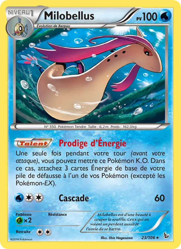 Carte Pokémon Milobellus 23/106 de l'extension Étincelles
