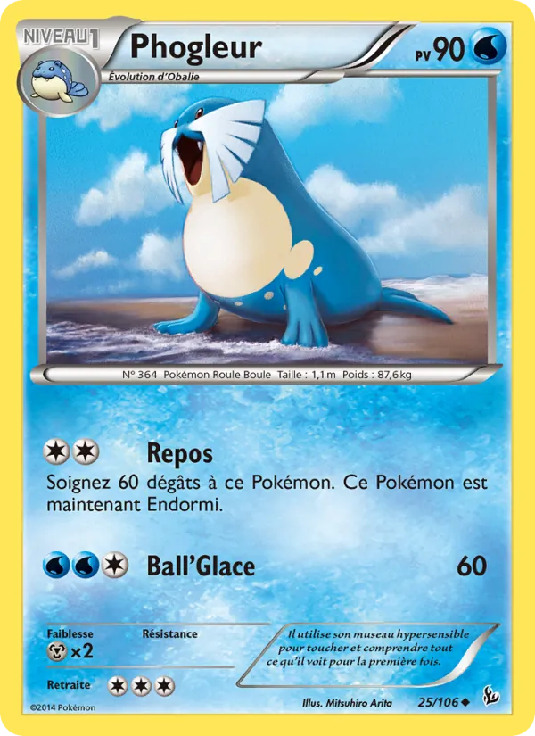 Carte Pokémon Phogleur 25/106 de l'extension Étincelles