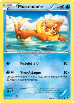 Carte Pokémon Mustébouée 28