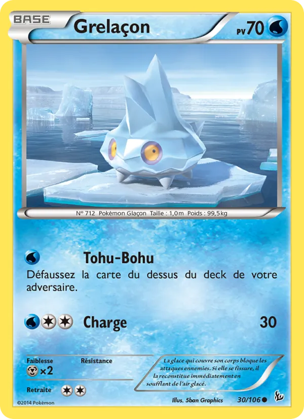 Carte Pokémon Grelaçon 30/106 de l'extension Étincelles