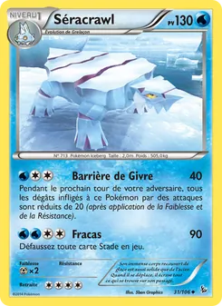 Carte Pokémon Séracrawl 31