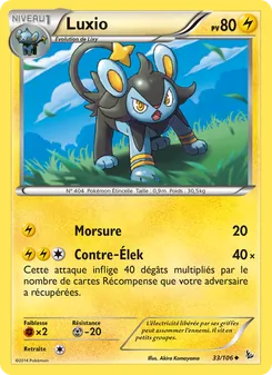 Carte Pokémon Luxio 33