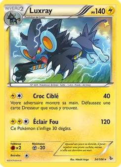 Carte Pokémon Luxray 34