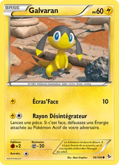 Carte Pokémon Galvaran 36
