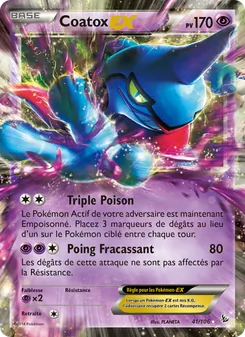 Carte Pokémon Coatox EX 41 — Étincelles