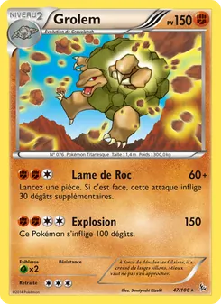 Carte Pokémon Grolem 47