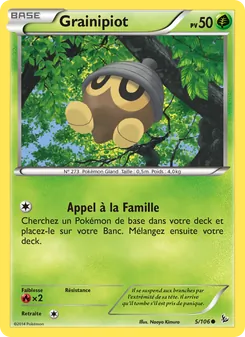Carte Pokémon Grainipiot 5