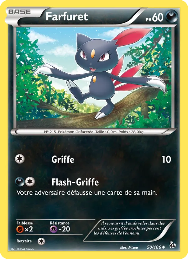Carte Pokémon Farfuret 50/106 de l'extension Étincelles