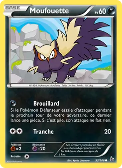 Carte Pokémon Moufouette 53