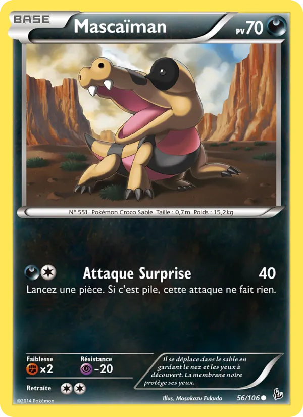 Carte Pokémon Mascaïman 56/106 de l'extension Étincelles