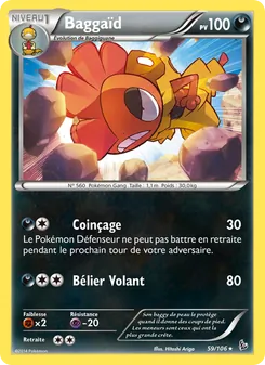 Carte Pokémon Baggaïd 59