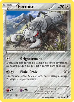 Carte Pokémon Fermite 61