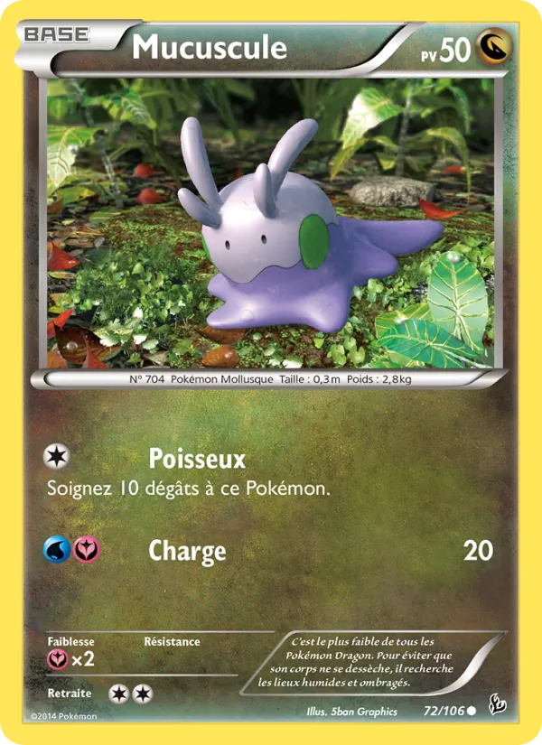 Carte Pokémon Mucuscule 72/106 de l'extension Étincelles