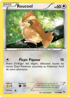 Carte Pokémon Roucool 75