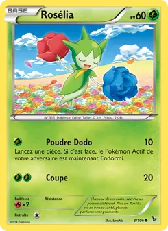 Carte Pokémon Rosélia 8